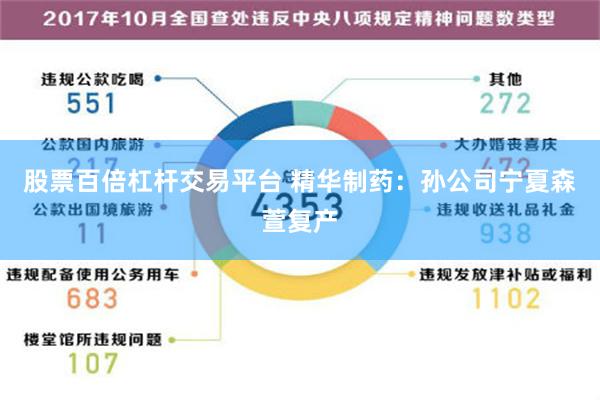 股票百倍杠杆交易平台 精华制药：孙公司宁夏森萱复产